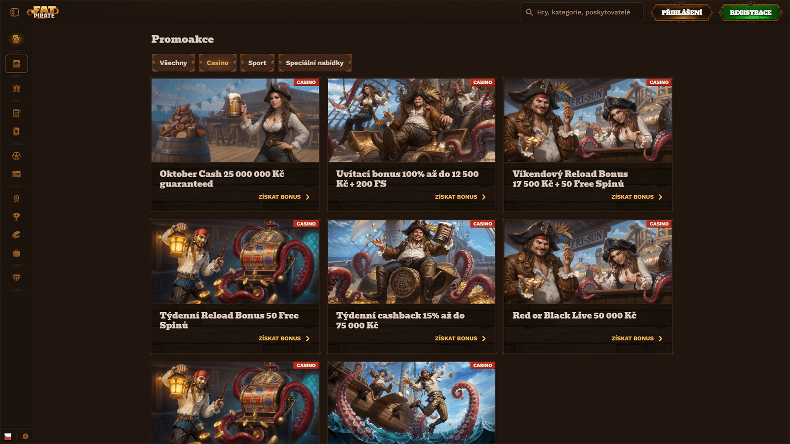 Bonusy Kasina FatPirate