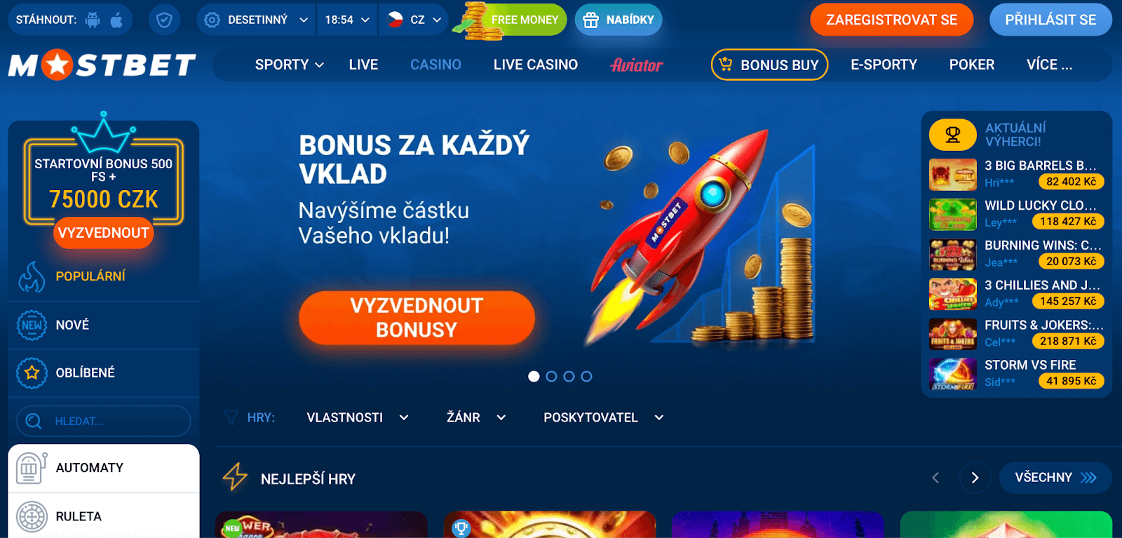Mostbet Welcome