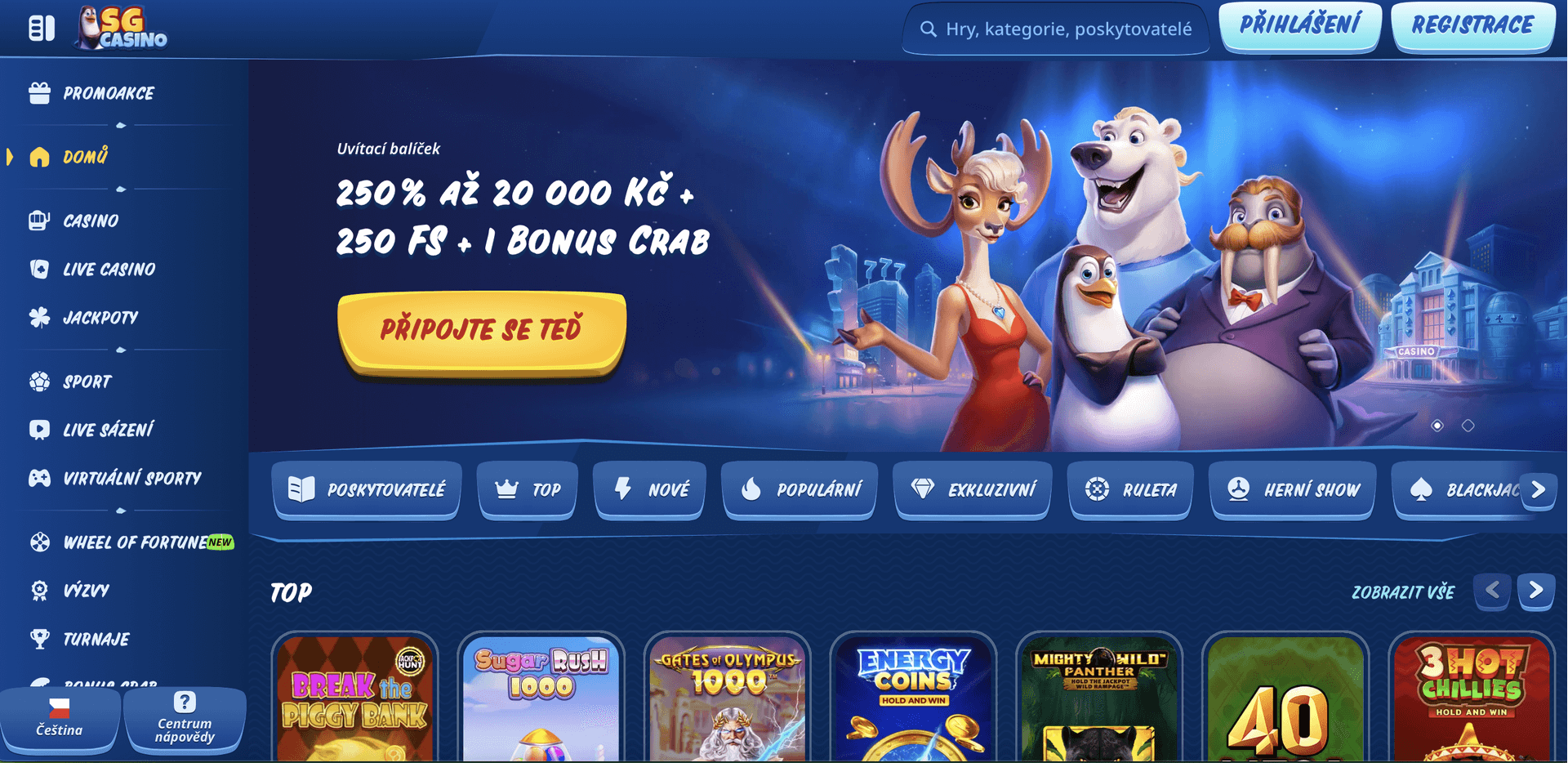 SG Casino MainPage Czechia