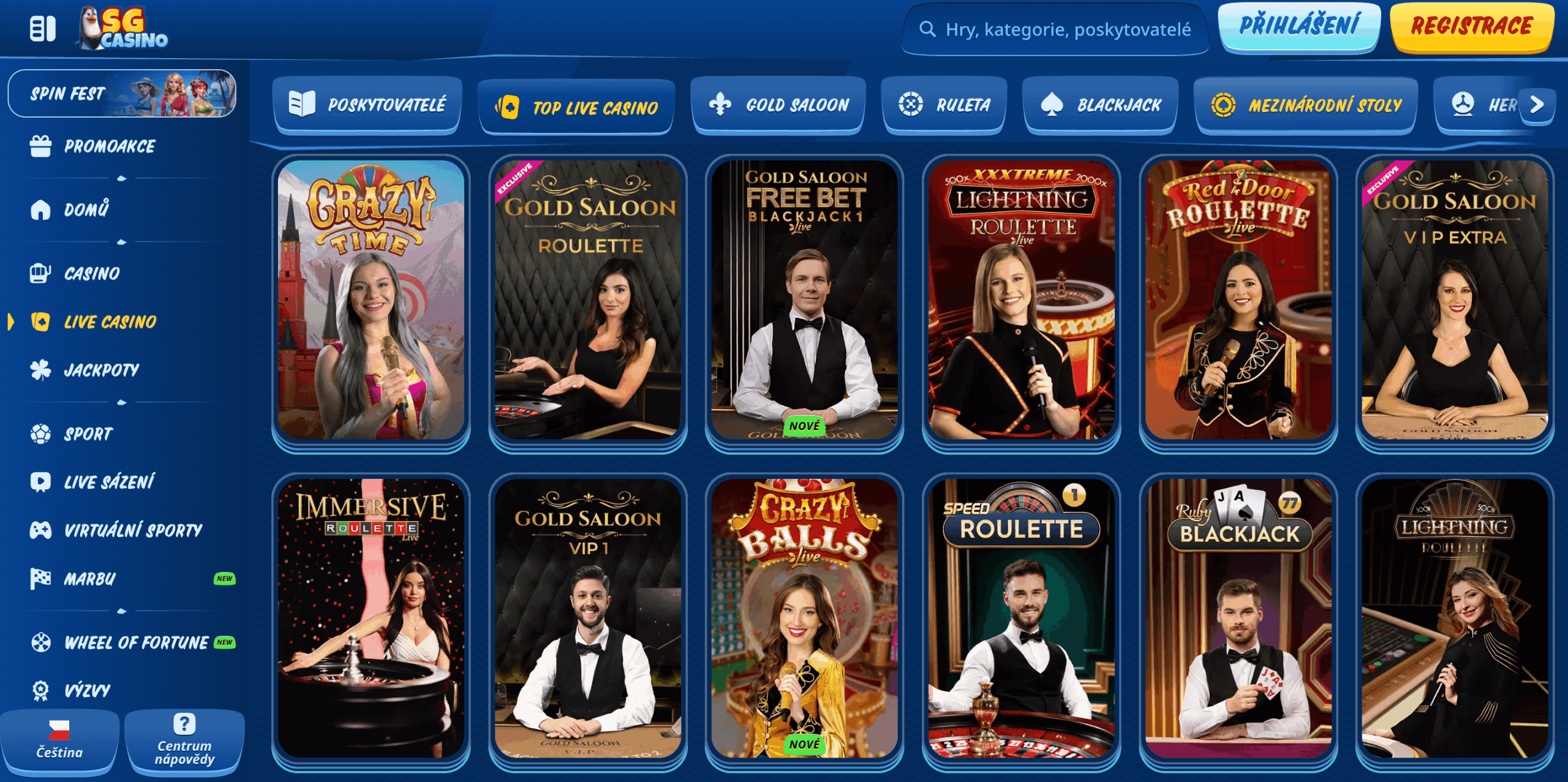 Loterie u SG Casino