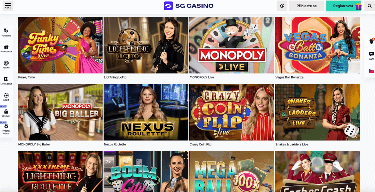 Loterie u SG Casino