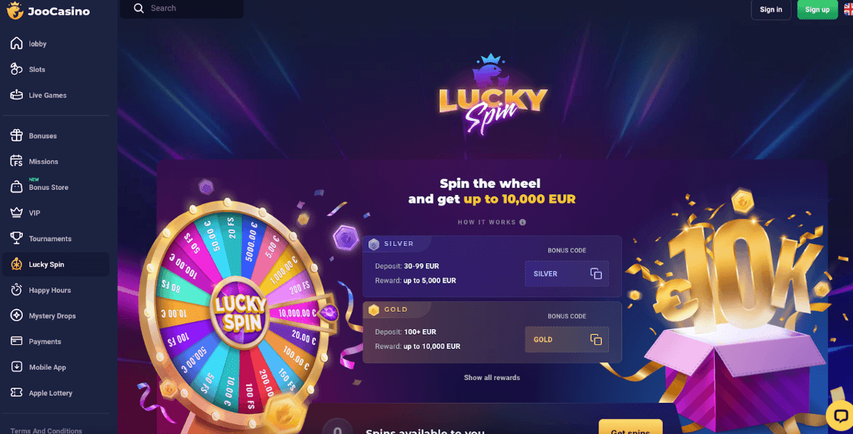 Loterie u Casino Joo