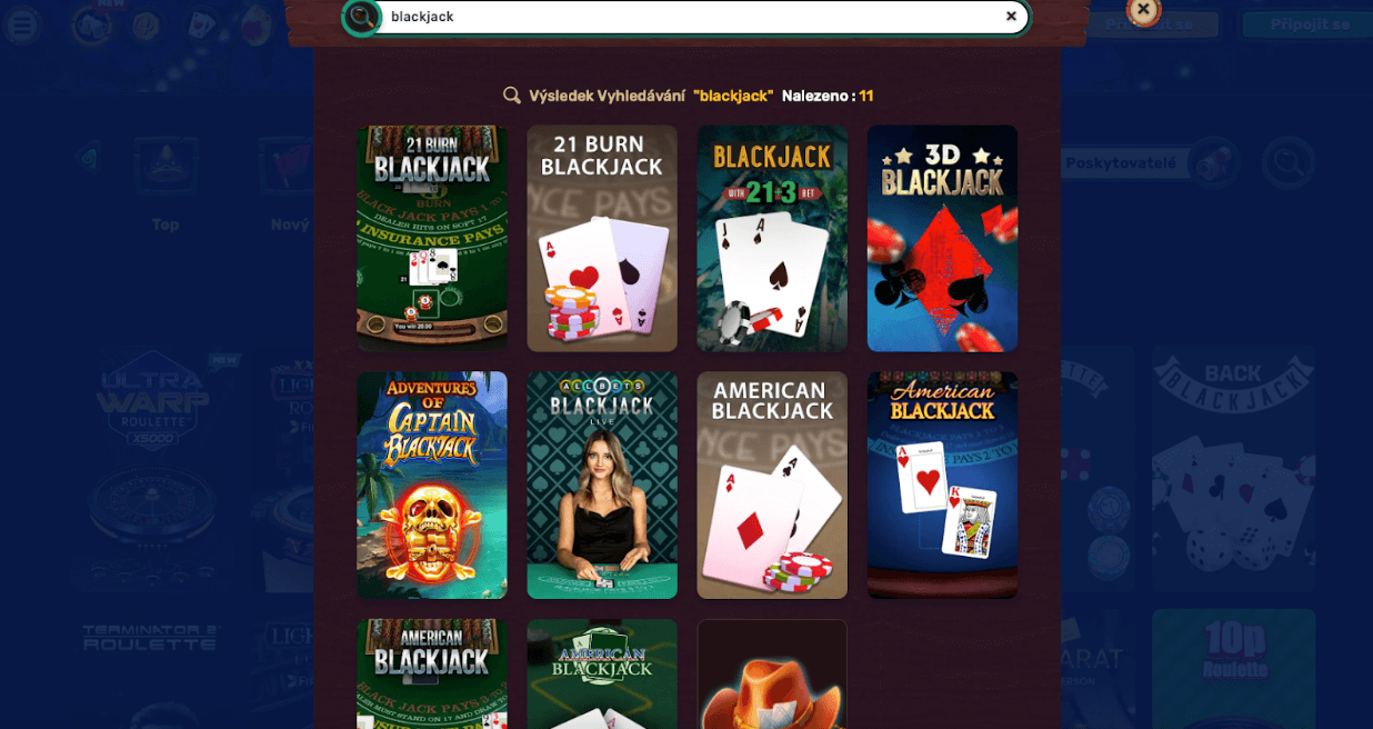 Blackjack ve 5Gringos casinu